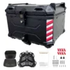 Maleta de moto Top case 45 litros Aluminio 2mm Negro desmontable SRF SOYRUTA (13) Maleta de moto Top case 45 litros Aluminio 2mm Negro desmontable SRF