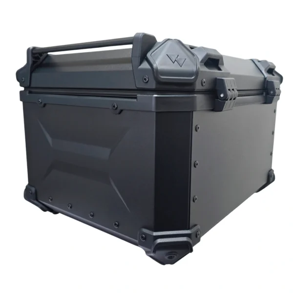 Maleta de moto Top case 45 litros Aluminio 2mm Negro desmontable SRF SOYRUTA (2) Maleta de moto Top case 45 litros Aluminio 2mm Negro desmontable SRF