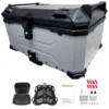 Maleta de moto Top case 65 litros Aluminio 2mm GRIS desmontable SRF SOYRUTA (1) Maleta de moto Top case 65 litros Aluminio 2mm GRIS desmontable SRF