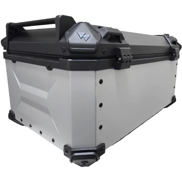 Maleta de moto Top case 65 litros Aluminio 2mm GRIS desmontable SRF SOYRUTA (3) Maleta de moto Top case 65 litros Aluminio 2mm GRIS desmontable SRF