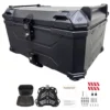Maleta de moto Top case 65 litros Aluminio 2mm NEGRO desmontable SRF