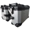 Maletas laterales aluminio BMW 12001250 SOYRUTA (1) PACK Maletas laterales 88L + Top case 45L + Anclajes aluminio BMW 1200/1250 Gris