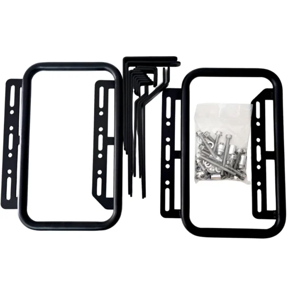 PACK Maletas laterales 72L + Top case 45L aluminio universal GRIS SOYRUTA (2) PACK Maletas laterales 72L + Top case 45L aluminio universal GRIS