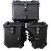Pack Maletas laterales aluminio BMW 12001250 Negro SOYRUTA (4) PACK Maletas laterales 88L + Top case 45L + Anclajes aluminio BMW 1200/1250 Negro