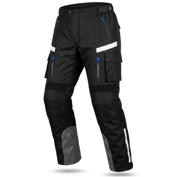 Pantalones de moto bicapa Negro Gris AZ ZQS2