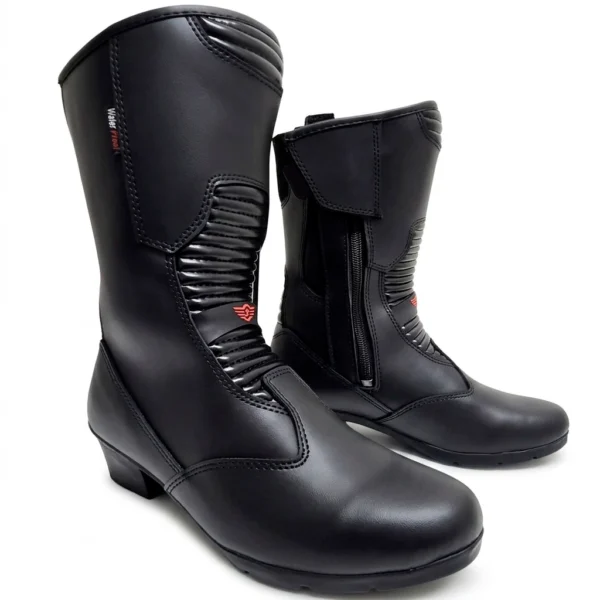 Botas de Moto Mujer Cuero Impermeable SR42