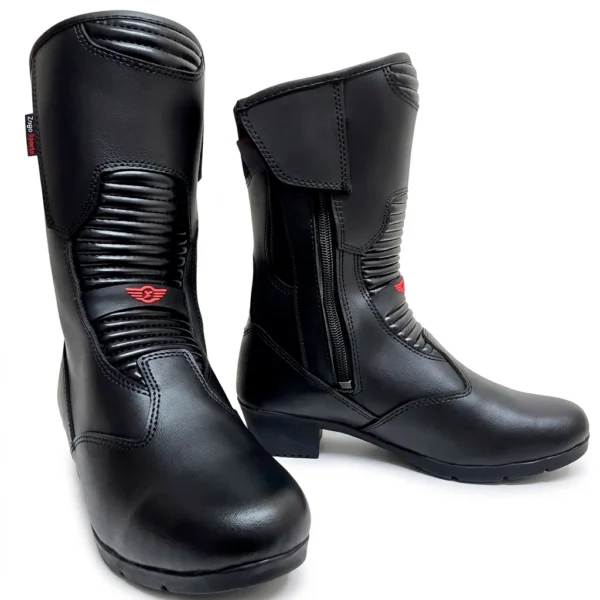 Botas de Moto Mujer Cuero Impermeable SR42
