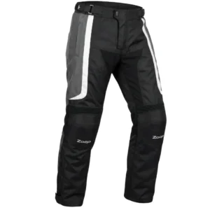 Pantalones de moto bicapa Negro Gris ZQS