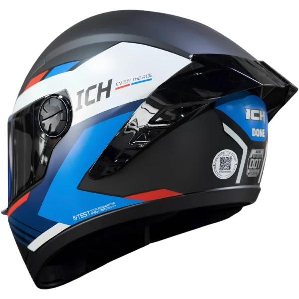 compressed_Casco Moto ICH 501SP Done AZ Integral Certificación DOT con Código QR 3CV soyruta (3) Casco Moto ICH 501SP Done AZ Integral Certificación DOT con Código QR 3CV