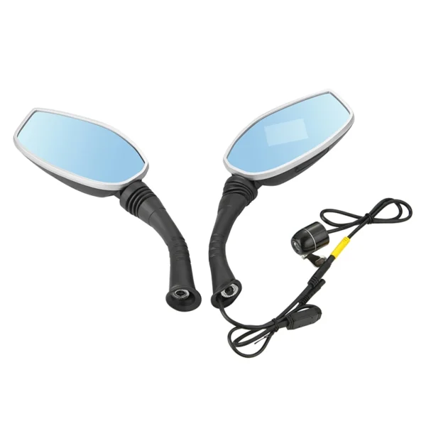 Espejos Retrovisores DVR Moto 2.7 Con Cámara Delantera y Trasera Full HD 1080P