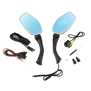Espejos Retrovisores DVR Moto 2.7 Con Cámara Delantera y Trasera Full HD 1080P