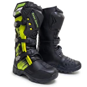 Botas Moto Adventure Cuero Amarillo BSR03