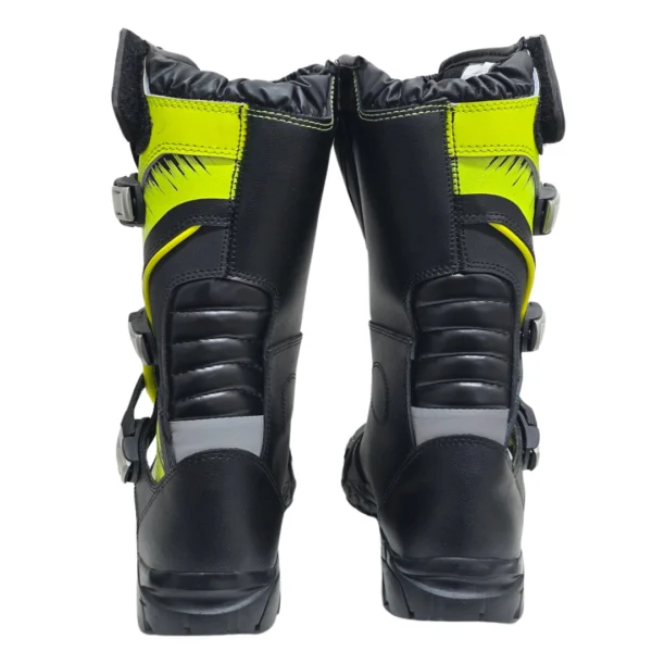 Botas Moto Adventure Cuero Amarillo BSR03