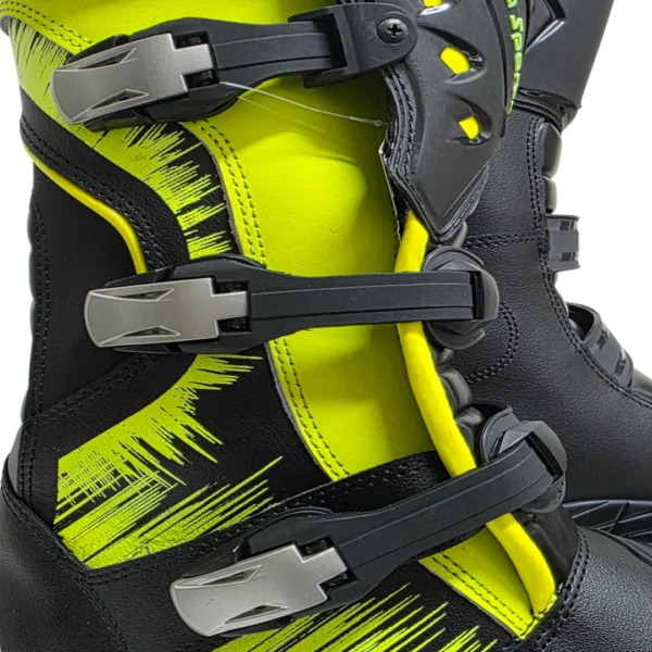 Botas Moto Adventure Cuero Amarillo BSR03