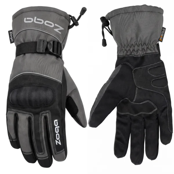 Guantes de Moto Invierno ZQ Touch Thinsulate Gris SOYRUTA (3) Guantes de Moto Invierno ZQ Touch Thinsulate Gris