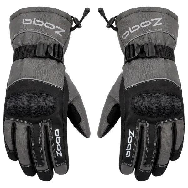 Guantes de Moto Invierno ZQ Touch Thinsulate Gris SOYRUTA (4) Guantes de Moto Invierno ZQ Touch Thinsulate Gris