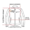 LARGO CHAQUETAS HOMBRE SOYRUTA (109) Chaqueta de moto SRZ Softshell rojo
